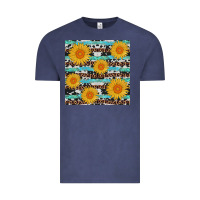 Vintage Denim sunflower western seamless revize Vintage Tee - AdoDesignShop