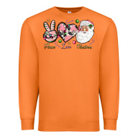 Carrot Peace love pink Christmas Premium Sweatshirt - NancyCooperArtShop