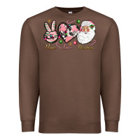 Chestnut Peace love pink Christmas Premium Sweatshirt - NancyCooperArtShop
