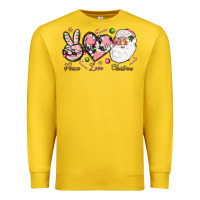 Lemon Peace love pink Christmas Premium Sweatshirt - NancyCooperArtShop