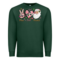 Sports Green Peace love pink Christmas Premium Sweatshirt - NancyCooperArtShop
