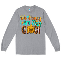 Heather Grey oh honey i am that gigi nca Long Sleeve Tee - NancyCooperArtShop