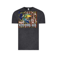 Vintage Black Western Reel Cool Dad Bass Vintage Tee - LillyAllenDesigns