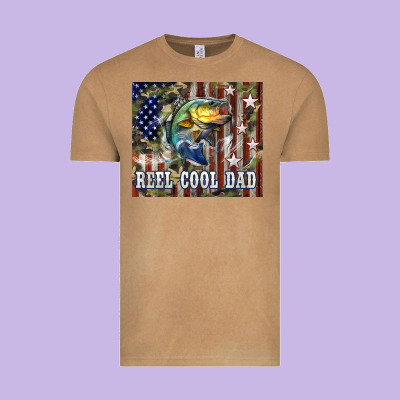 Western Reel Cool Dad Bass Vintage Tee Designed By Lillyallendesigns