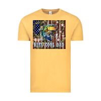 Vintage Mustard Western Reel Cool Dad Bass Vintage Tee - LillyAllenDesigns