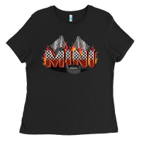 Black race mini Ladies Tee - Zillion Design Studio