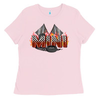 Bubblegum Pink race mini Ladies Tee - Zillion Design Studio
