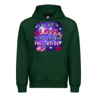 Forest Green Why fall in love when you can fall asleep Urban Hoodie - FaDigitalArtStudio