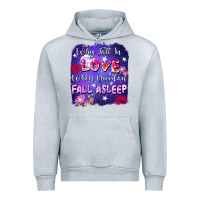 Heather Grey Why fall in love when you can fall asleep Urban Hoodie - FaDigitalArtStudio