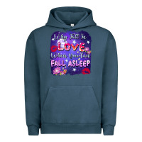 Pigment Midnight Navy Why fall in love when you can fall asleep Urban Hoodie - FaDigitalArtStudio