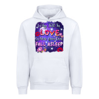 White Why fall in love when you can fall asleep Urban Hoodie - FaDigitalArtStudio