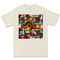 Bone christmas horse leopard tartan Premium Tee - FaDigitalArtStudio