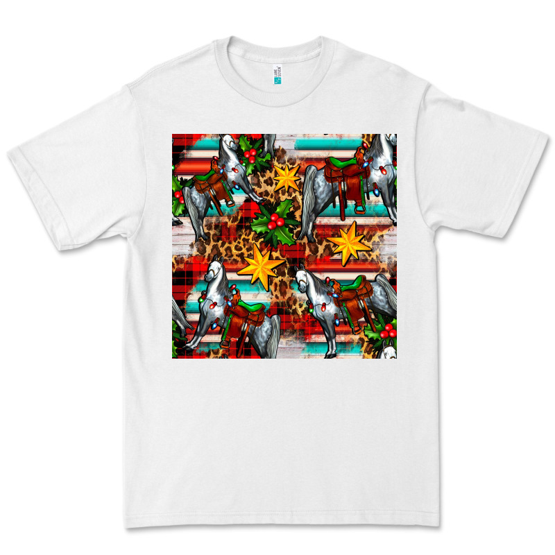 Christmas Horse Leopard Tartan Premium Tee by FaDigitalArtStudio | Teevron
