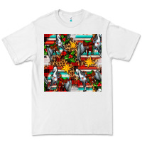 White christmas horse leopard tartan Premium Tee - FaDigitalArtStudio