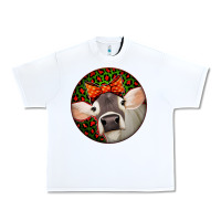 White Christmas Cow, Urban Heavy Tee - Jasminsmagicworld