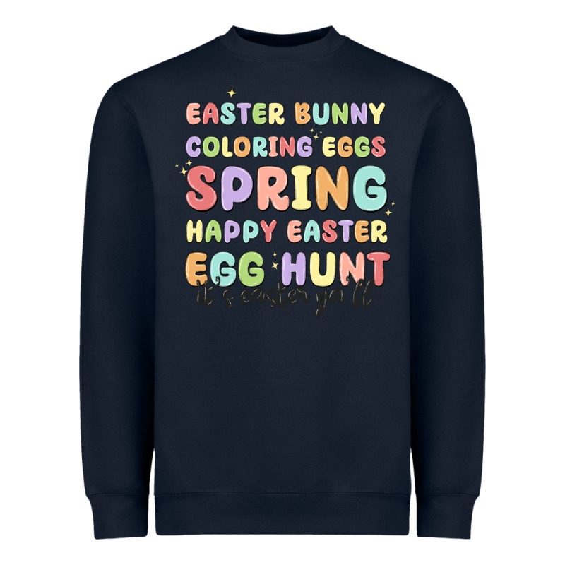 Easter Bunny Spring Heavyweight Sweatshirt by MaliasSmallBusiness | Teevron