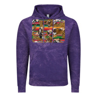 Cloud Purple western serape cowhide and leopard background Vintage Hoodie - Artiststas