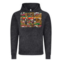 Vintage Black western serape cowhide and leopard background Vintage Hoodie - Artiststas