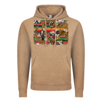 Vintage Coffee western serape cowhide and leopard background Vintage Hoodie - Artiststas