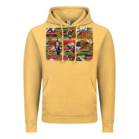Vintage Mustard western serape cowhide and leopard background Vintage Hoodie - Artiststas