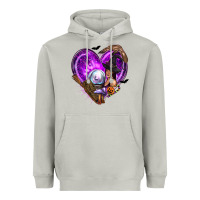 Moon Dust Halloween Heart with Witch Heavyweight Hoodie - texasbilliewilder
