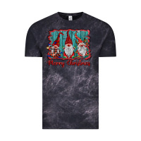 Cloud Black merry christmas gnomes Vintage Tee - BarkalooDesign