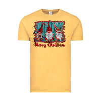 Vintage Mustard merry christmas gnomes Vintage Tee - BarkalooDesign