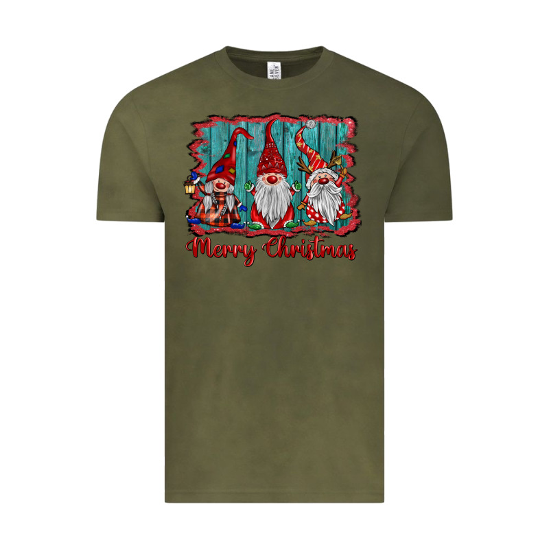 Merry Christmas Gnomes Vintage Tee by BarkalooDesign | Teevron