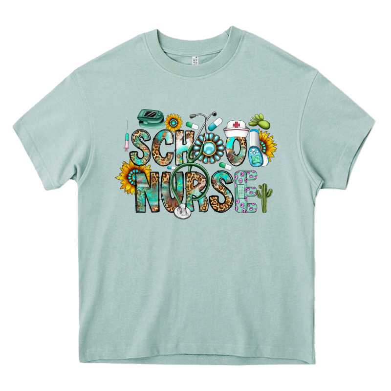 School Nurse Heavy Core Tee by CowhideDigitalArt | Teevron