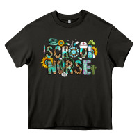 Asphalt school nurse Heavy Core Tee - CowhideDigitalArt