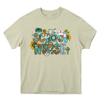 Mossy school nurse Heavy Core Tee - CowhideDigitalArt