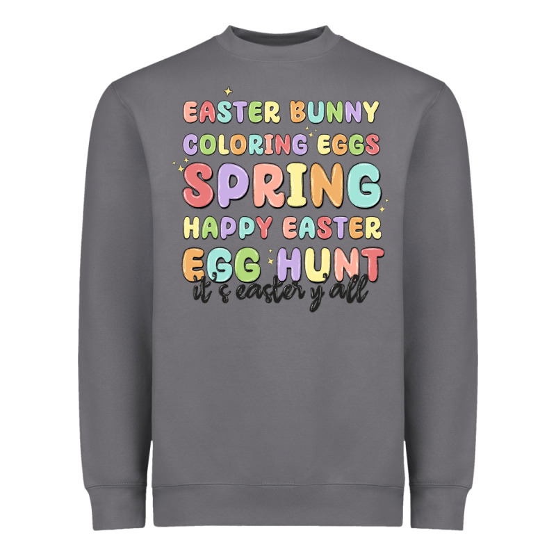 Easter Bunny Spring Heavyweight Sweatshirt by MaliasSmallBusiness | Teevron