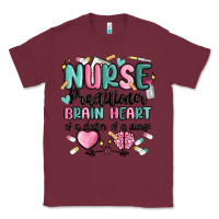 Burgundy nurse practitioner Classic Tee - MaliasSmallBusiness