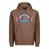 Chestnut Strong Cancer rainbow Cancer Awareness Premium Hoodie - HowdyJamesFarm