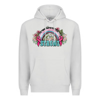 Dove Grey Strong Cancer rainbow Cancer Awareness Premium Hoodie - HowdyJamesFarm