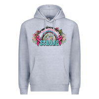 Heather Grey Strong Cancer rainbow Cancer Awareness Premium Hoodie - HowdyJamesFarm