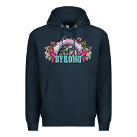 Navy Strong Cancer rainbow Cancer Awareness Premium Hoodie - HowdyJamesFarm