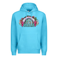 Ocean Blue Strong Cancer rainbow Cancer Awareness Premium Hoodie - HowdyJamesFarm