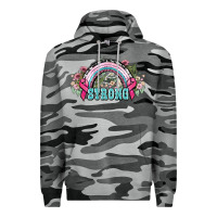 Slate Camo Strong Cancer rainbow Cancer Awareness Premium Hoodie - HowdyJamesFarm