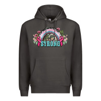 Smoke Strong Cancer rainbow Cancer Awareness Premium Hoodie - HowdyJamesFarm