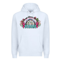 White Strong Cancer rainbow Cancer Awareness Premium Hoodie - HowdyJamesFarm