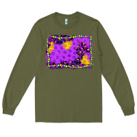 Army Green mardi gras background Long Sleeve Tee - JahusDesignShop