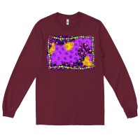 Burgundy mardi gras background Long Sleeve Tee - JahusDesignShop