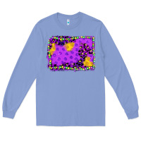 Colony Blue mardi gras background Long Sleeve Tee - JahusDesignShop