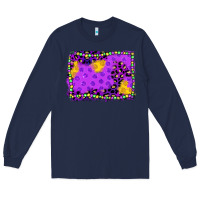 Navy mardi gras background Long Sleeve Tee - JahusDesignShop