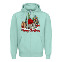 Merry Christmas Gray Squirrel Zipper Hoodie | Teevron