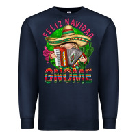Navy Feliz Navidad gnome Premium Sweatshirt - NancyCooperArtShop