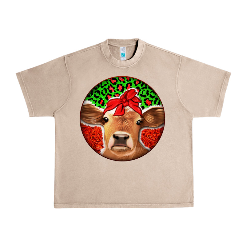 Christmas Cow Urban Heavy Tee by Jasminsmagicworld | Teevron