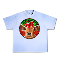 Grape Ice Christmas Cow Urban Heavy Tee - Jasminsmagicworld