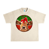 Sandshell Christmas Cow Urban Heavy Tee - Jasminsmagicworld